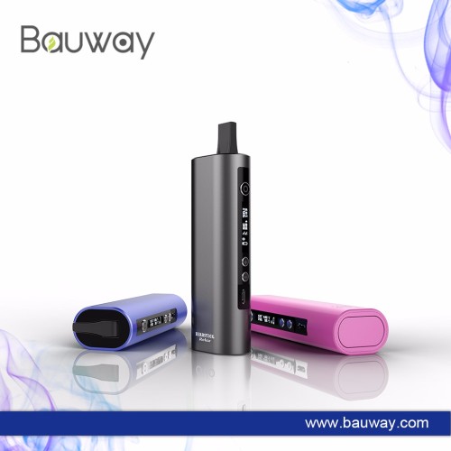 Vibration alarm or mute optional vaporizer dry herb, HERBSTICK relax box shape dry herb vaporizers Blue color