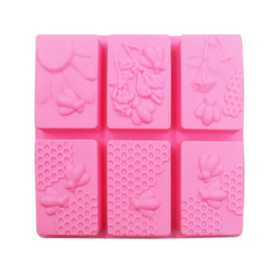 Unique Handmade Customized Silicone Molds for Hot Quality Square Soap Making