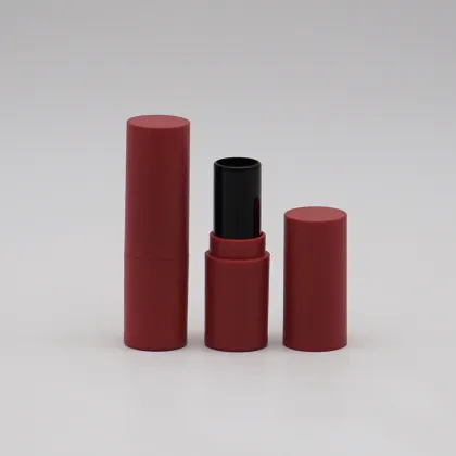 Plum Plastic Lipstick Tube Lib Balm Container 3.5g