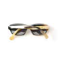 Black and White Buffalo Horn Sunglasses