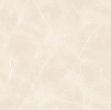 Beige Polished Marble Effect Porcelain Floor Tile