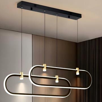 Nordic Modern Kitchen Island Light - Black LED Pendant Light