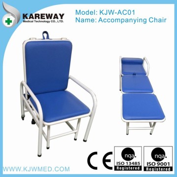 Portable folding accompanying chair