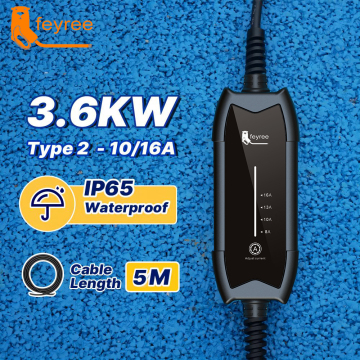 Portable 16A Single Phase Fast EV Charger for Home Charging Stations