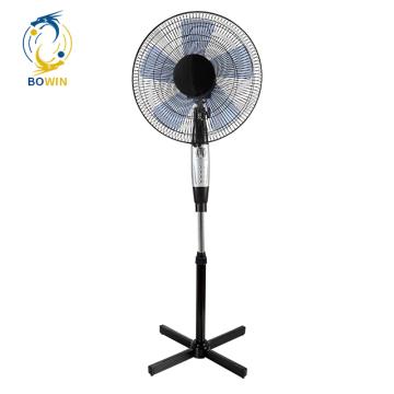 BOQI 16'' Fan Lamp Pedestal Fans Stand Portable Ventilador Solar