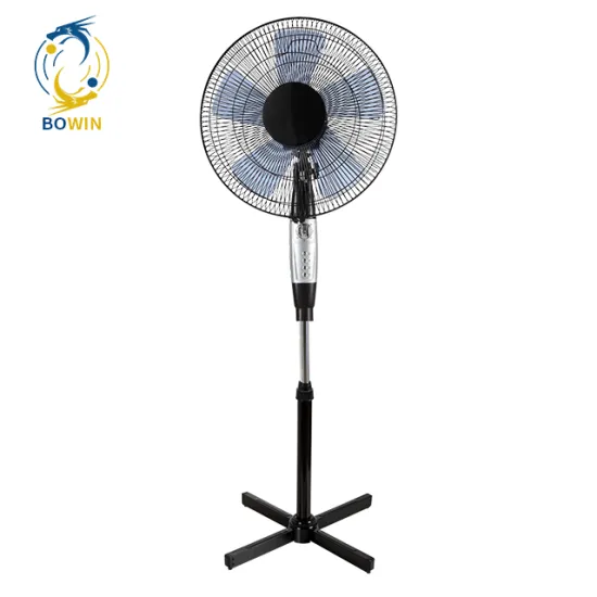 BOQI 16'' Fan Lamp Pedestal Fans Stand Portable Ventilador Solar