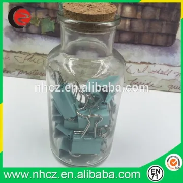Blue Medium Binder Clip in Large Jar