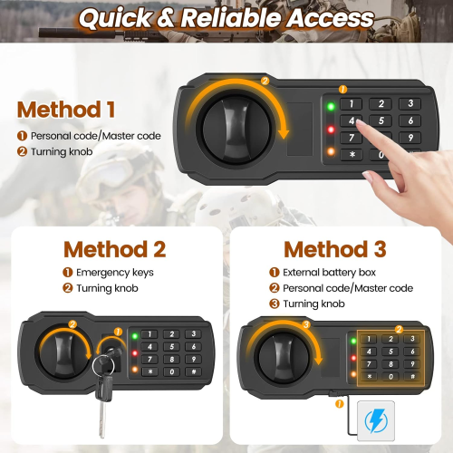 Small Digital Keypad Home Office Cabinet Safe Box
