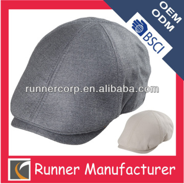 100% Cotton Plain Flat Cap