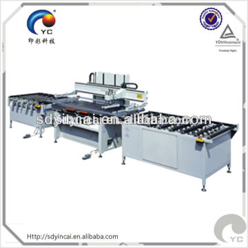 Glass flat bed screen printing equipment