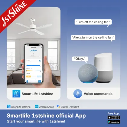 1stshine Industrial Ceiling Fan with High Airflow and Remote Control