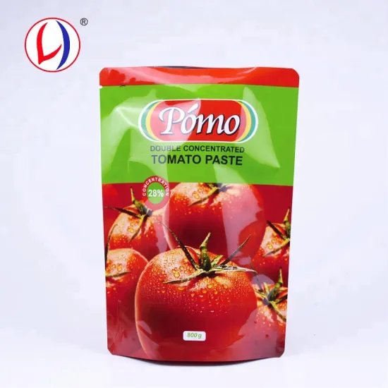 Custom Heat Seal Stand Up Tomato Paste Bags with Logos