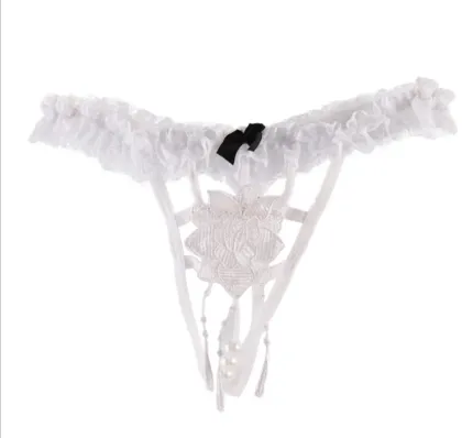Lace Pearl Low Rise Thong