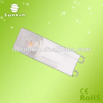 Trade assurance ceramic 220V 3W G9 led lamp with 3years warranty