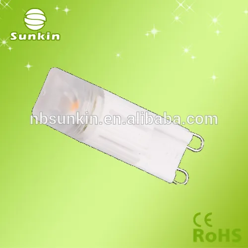 Trade assurance ceramic 220V 3W G9 led lamp with 3years warranty