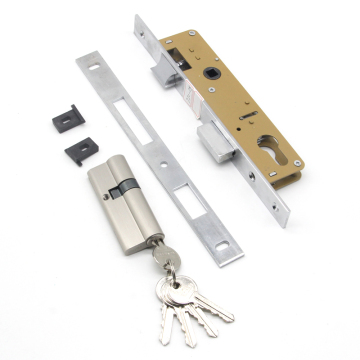 Multi Function Yellow Aluminum Sliding Door Locks for Aluminium Doors