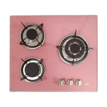 gas cooker pink tempered glass built in stove
