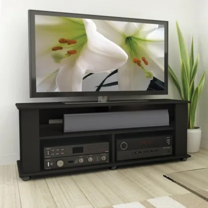 50 inch Wooden Black Universal Modern TV Entertainment Stand
