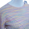 Rainbow Gradient Ajurat tricot pulover cu decolteu
