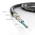 4.0mm 4F armoured fiber optical cable