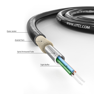 4.0mm 4f كابل الألياف البصرية المدرعة