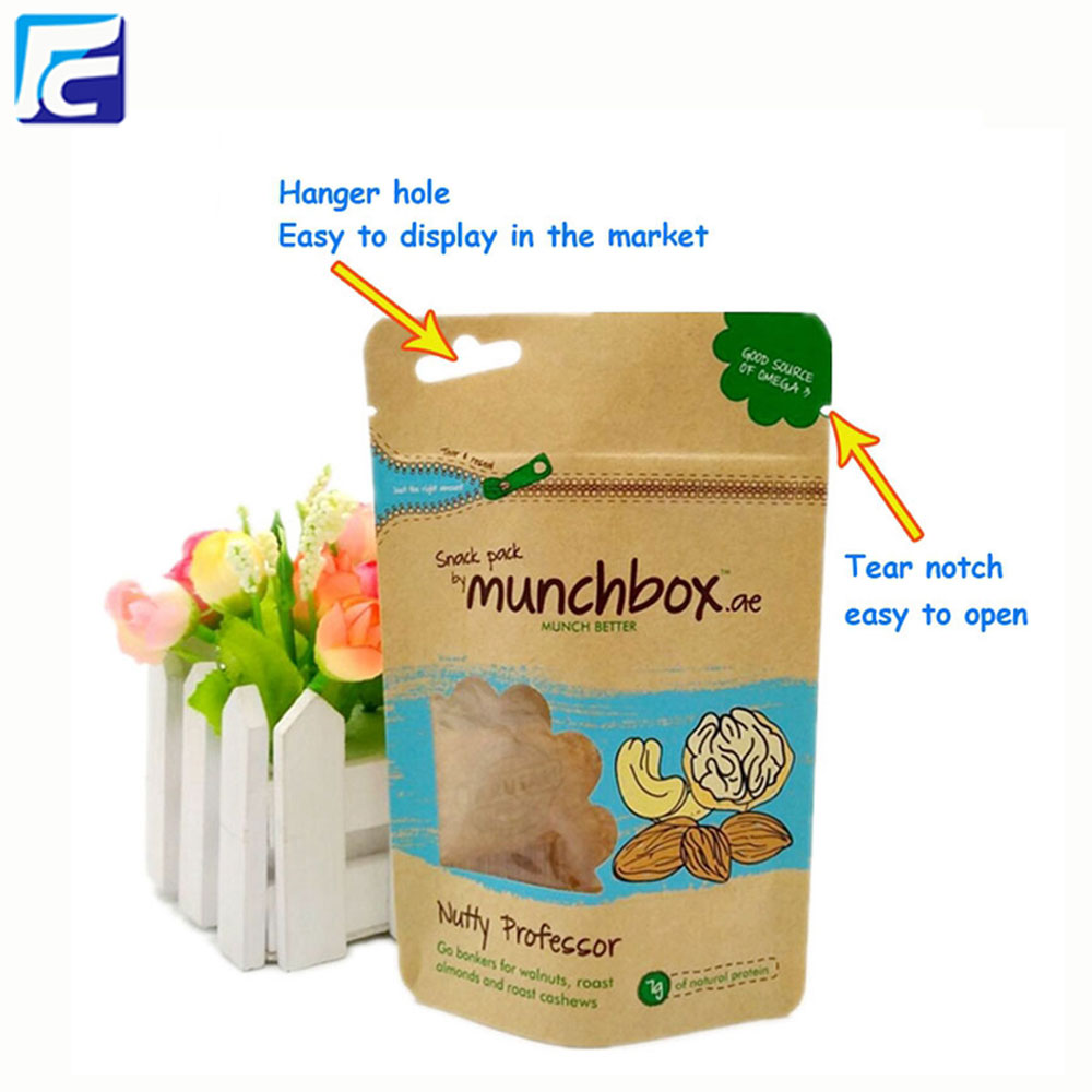 Kraft Paper Bag with ziplock