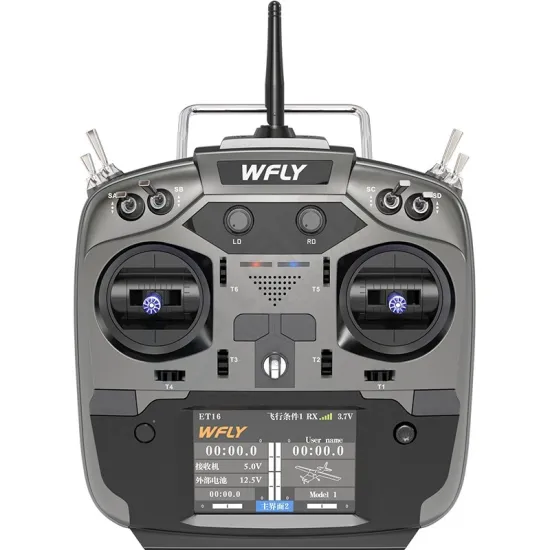 WFLY 16 channel JR bay touch panel ET16 long range rc transmitter and receiver 2 receivers rc transmitter 16 ch