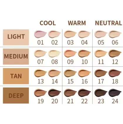 24 Hour Lasting Custom Cosmetics Matte Liquid Concealer: Full Coverage, Oil Control, and Contour Concealer Base Makeup