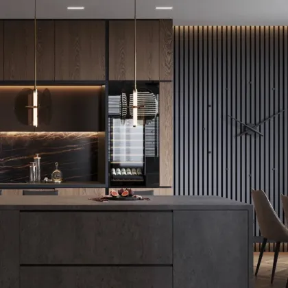 Touch the soul of the kitchen cabinet