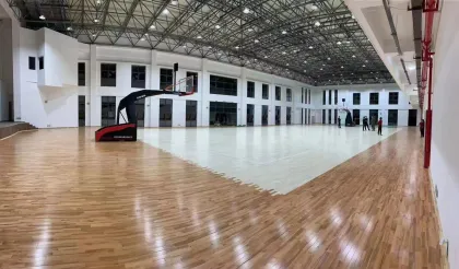 Single Keel Maple Wooden Floor for Basketball Court