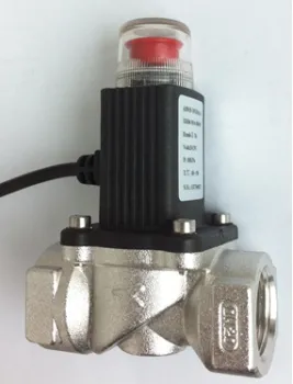 nickel plated HPB 59-1 brass threaded automatic gas shut off valve for gas line