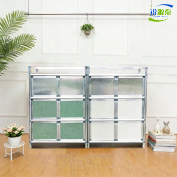 Marco de gabinete de almacenamiento de perfil de aluminio modular