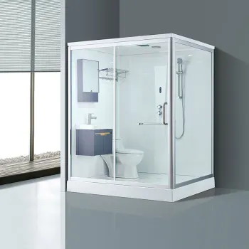 Complete Luxury Prefabricated Modular Shower Units: Large, Fully Furnished, and Ready to Install