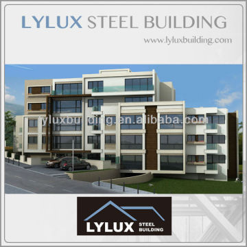 Steel design apartment service apartment building,prefab office apartment