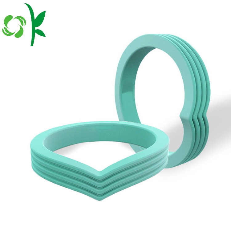 Heart-shape Layer Ring Silicone Wedding Finger Ring