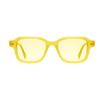 Custom Logo Unisex Uv400 Square Polarized Acetate Sunglasses