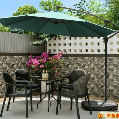 Side round sun umbrella