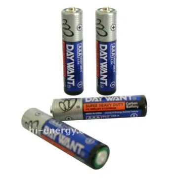 R03/AAA zinc manganese battery