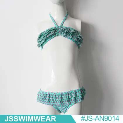 young girls blue fashion swimwear