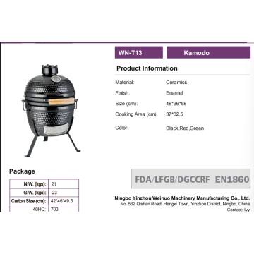 Kamodo Ceramic Enamel Outdoor Grill