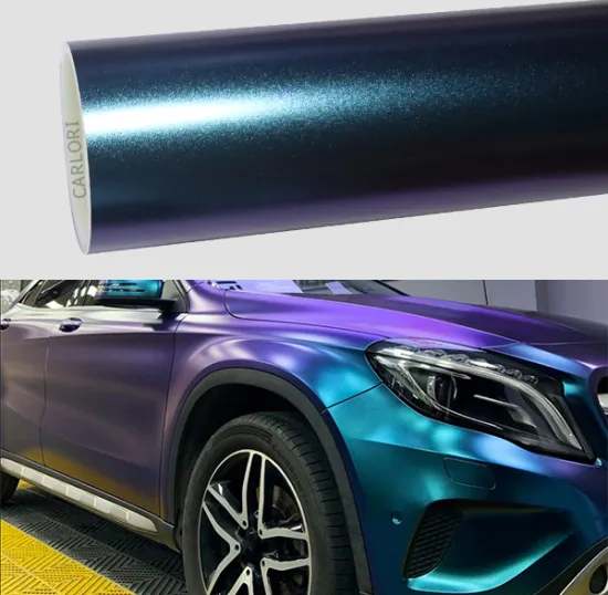 matte diamond purple blue car wrap vinyl