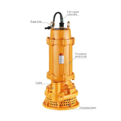 High Lift Electric Water Pump Machine - WQX15-55-5.5 Submersible Sewage Pump