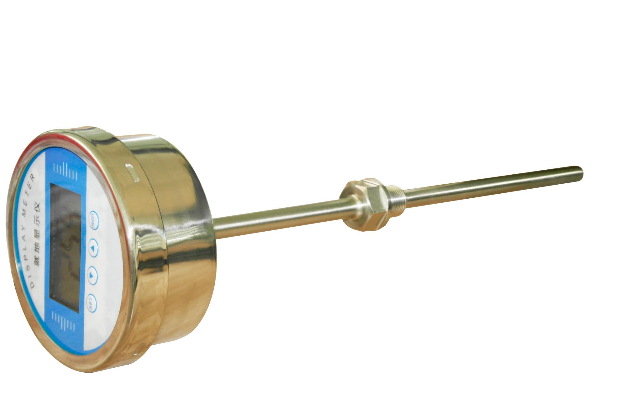 Digital bimetallic thermometer