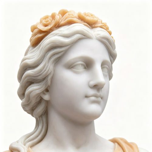 Classical Rose Wreath Garden Sculpture