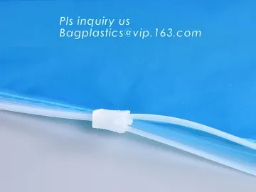 Vinyl Zipper Slider Bag for Packaging, ziplock slider pvc toiletry bag, vinyl beachwear cosmetic bag