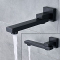 Black Shower Set Wall Mounted Shower Faucet Mixer 8/10/12/16 inch Rainfall Bathroom Shower Tap with Handshower Rotate Bath Spout