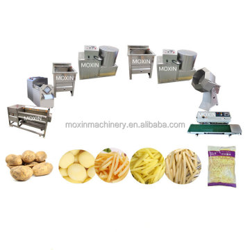 Moxin Small Scale Fresh Sweet Potato Cassava Chips Production Line in Nigeria