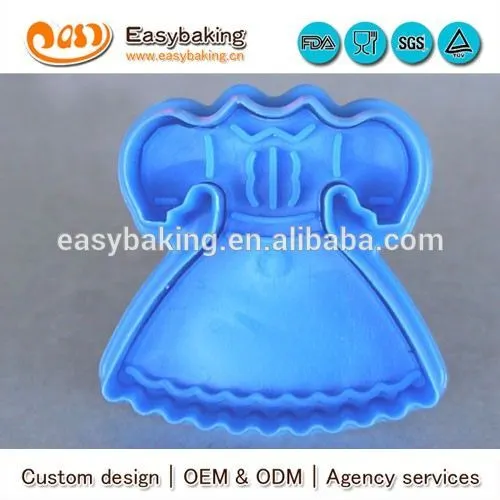 2016 hot sale OEM customized dress plastic cookie cutter