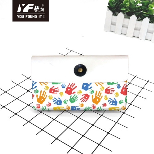 Custom childen sign style PU leather handbag cosmetic bag pencil case&bag multifunctional bag