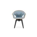 Fr Fabric Material Comfortable Backrest Soft Sitting Solid Steel Frame Dining Chair